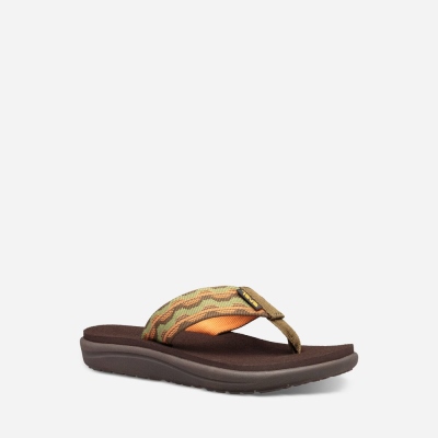 Teva Voya - Kids' Teva Flip Flops - Dark Olive | India (GRVK06583)